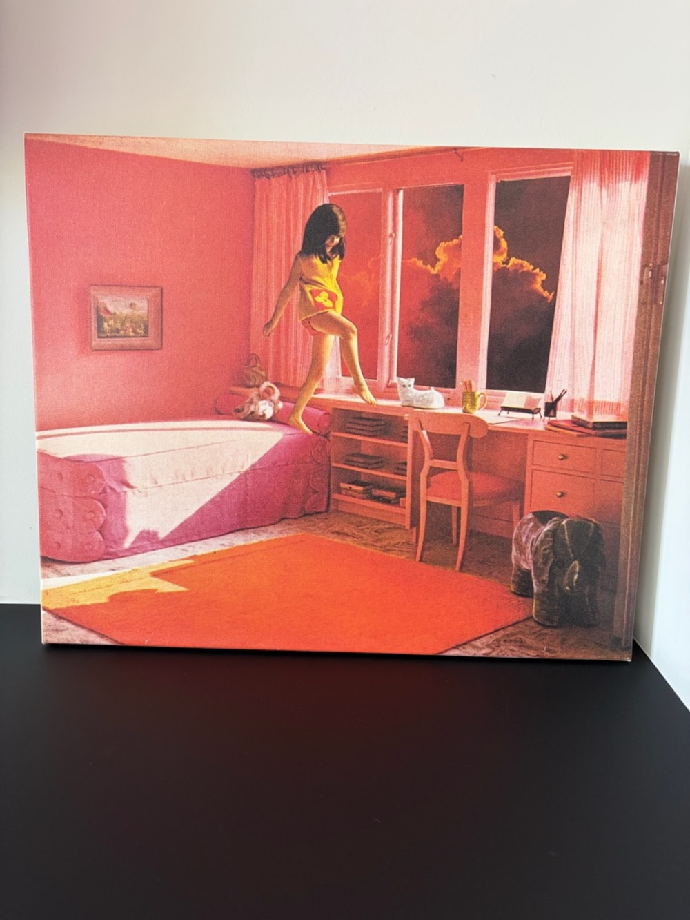 Pink Retro Wall Art Canvas Print by Beth Hoeckle - 18” x 22”